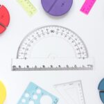 Plastic Geometry Set, Triangle Ruler Protractor Straight Ruler (4 Pcs Set) - Image 4