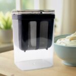 2 in 1 Yogurt Strainer with Storage Box – 1100ml (Plastic + Steel) - Image 4