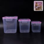Kitchen Storage Container Set Of 3 Pcs (1500, 1000, 500 ML)