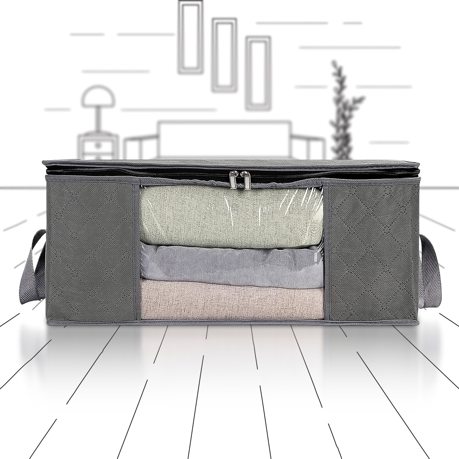 01_07cc4c62-8946-4e6c-93d7-b88defe28a68 Foldable Storage Organizer Bag (1 Pc) - Image 1
