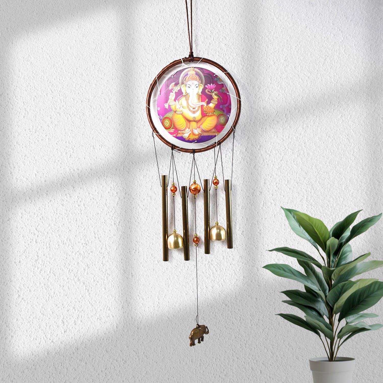 01_07dcfbaa-d030-48cc-abdb-9ec4bc27cb02 Lord Ganesh Wind Chimes Outdoor Hanging Wind Chime (1 Pc) - Image 1