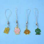 Cartoon Metal Mobile Straps and Keychains (1 Pc & mix Design)