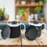 2 Pcs Premium Mocha Mug Set 250 ml