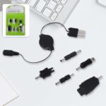 5 in 1 Universal Multi USB Charger Cable Connection kit for a Mobile Phone