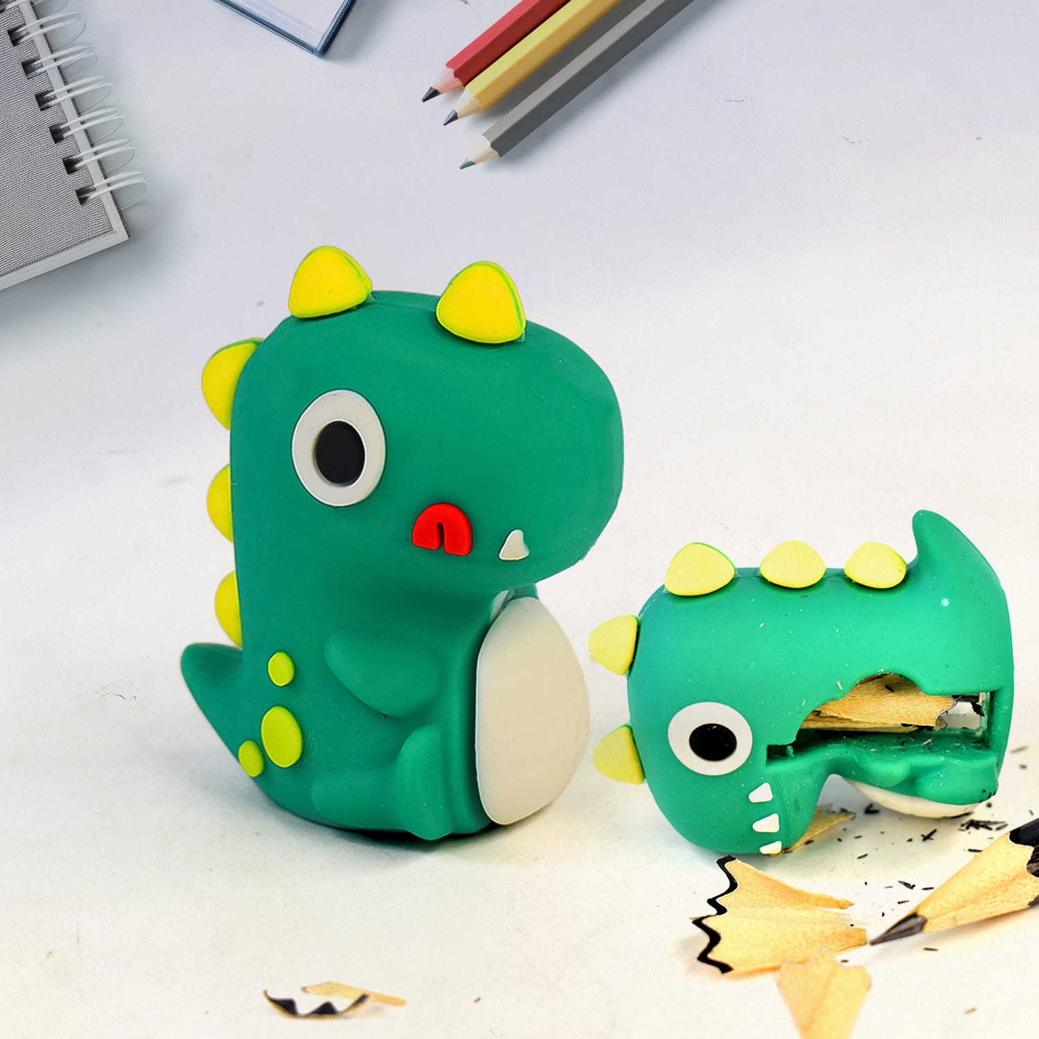 01_24c3e549-d973-4ccf-bc72-2463dfec1262 Dinosaur 2 in 1 Cute Eraser with Pencil Sharpener (1 Pc) - Image 1