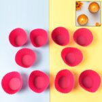 Silicone Cup Cake Mould (10 Pcs Set)