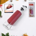 Glass Oil Dispenser with Plastic Covering, Oil and Vinegar Bottle (300 ml) - Image 3
