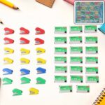 Mini Stapler Set  with Staples – Assorted Colors | No.10 Staplers with Pins (20 pcs Set)