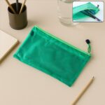 Zipper Mesh Pouch Multipurpose Travel Bag for Cosmetics Makeup Offices Supplies (25 x 16 cm) - Image 3
