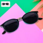 Sky Blue UV Protected Round Sunglasses, classic Sunglasses for Men & Women, Lightweight