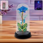 LED-Powered Eternal Rose in plastic Dome (1 Pc / Battery not Included)