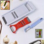 3 in 1 Kitchen Set: Grater Base, Slicing Attachment, and Peeler (3 Pcs Set)