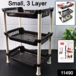 Apex Small Multiuse Plastic Storage Rack Organizer 3-Tier - Image 2