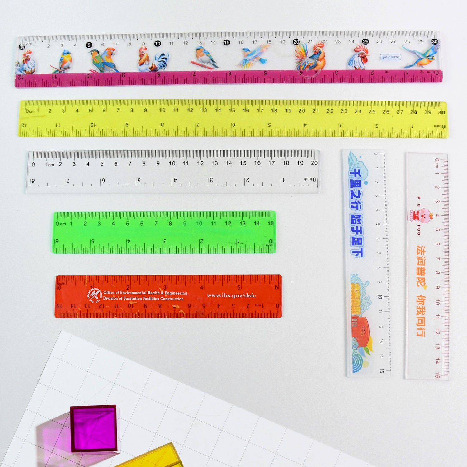 01_7e0b49fe-1241-4586-9d03-df09916f4891 Premium Quality Assorted Plastic Ruler (1 Pc & Mix Design) - Image 1