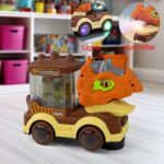 Dinosaur Car Toy with Humidifier Sound and Light (1 Pc) - Image 3
