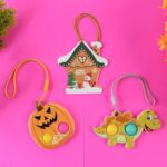 Silicone Push Bubble Fidget Keychain Toy (1 Pc) - Image 7