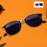 Pink UV Protected Round Sunglasses, classic Sunglasses for Men & Women, Lightweight