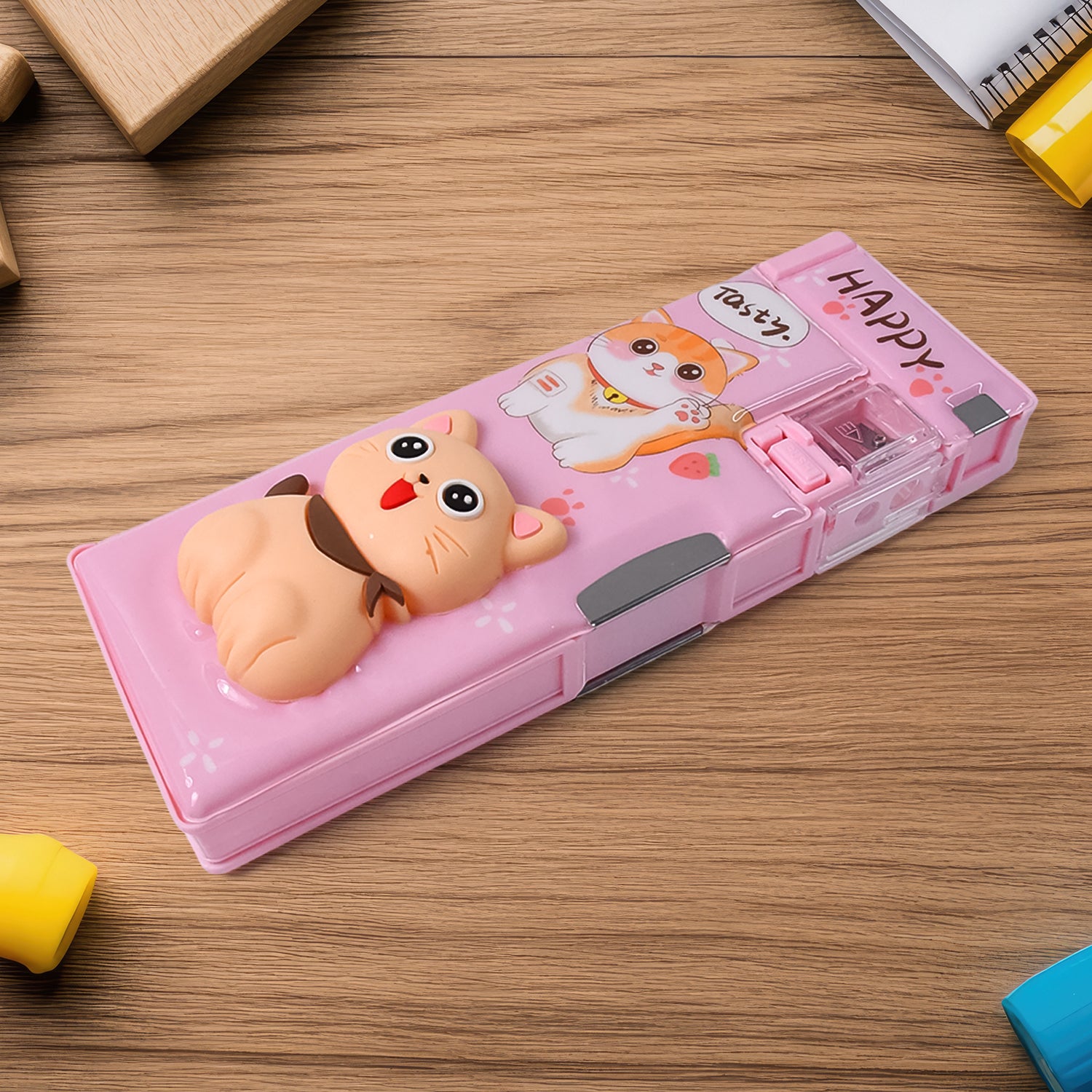 01_89ad913e-60b2-4976-8653-7c4eafc1ce4a Magnetic Pencil Case / Compass Box With Sharpener (1 Pc) - Image 1