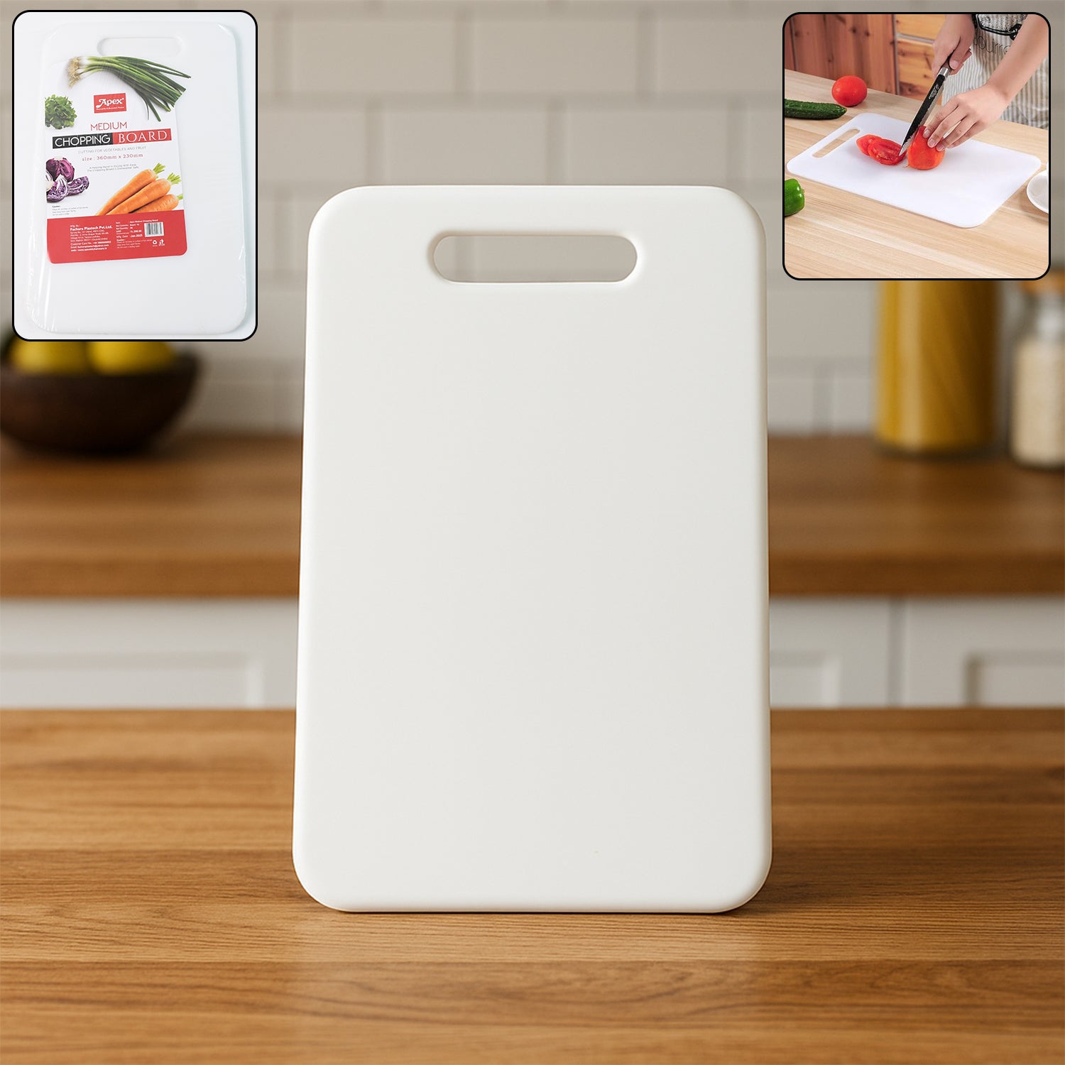 01_89bdb019-8318-4f68-806d-5849b1d96231 Apex Medium Plastic Chopping Board (36×23 Cm / 1 Pc) - Image 1