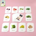 Kidkraft 32-Piece Educational Vegetable Flash Cards Set