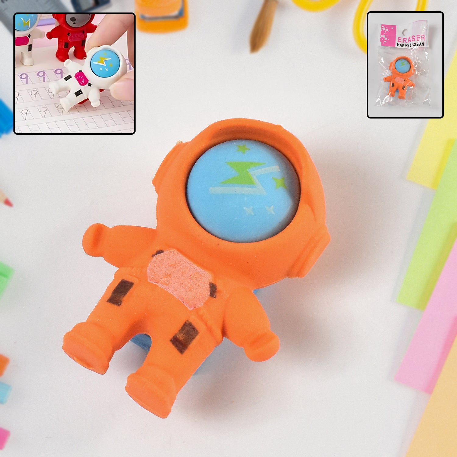 01_9bbe52e6-0f11-4c02-b297-fd3efbb4966f Cutest Astronaut Space Look Pencil Erasers (1 Pc) - Image 1