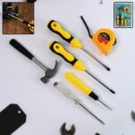 6 in 1 Hand Tool Kit Repair Home Screwdrivers Tool Kit with Tools Including Daily