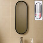 Modern Oval Wall-Mounted Bathroom Mirror (1 Pc)