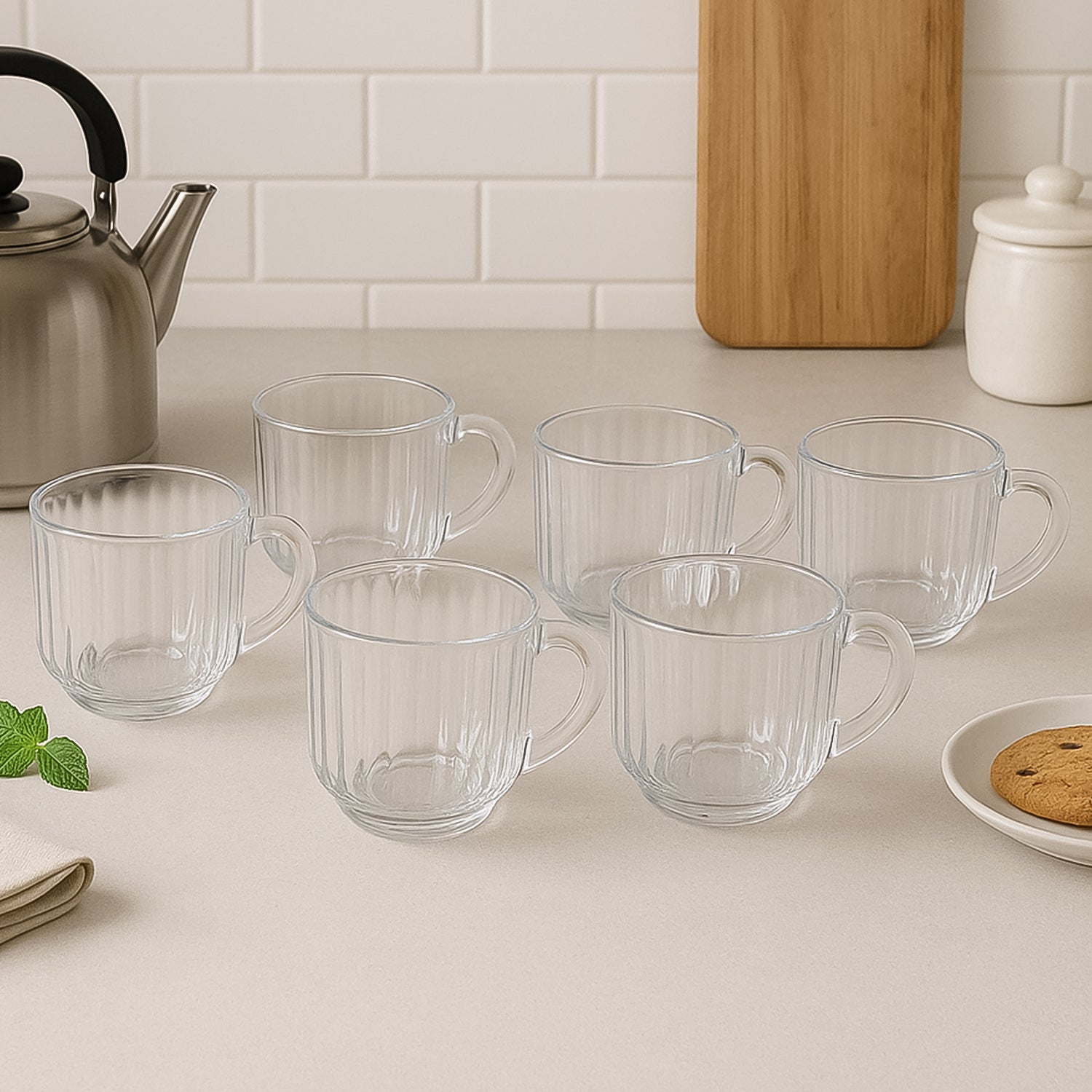 01_a60bd1df-efaf-453d-8d0b-46f2f1da2bd2 Unbreakable Transparent Plastic Tea Cups (Set of 6 Pc) - Image 1