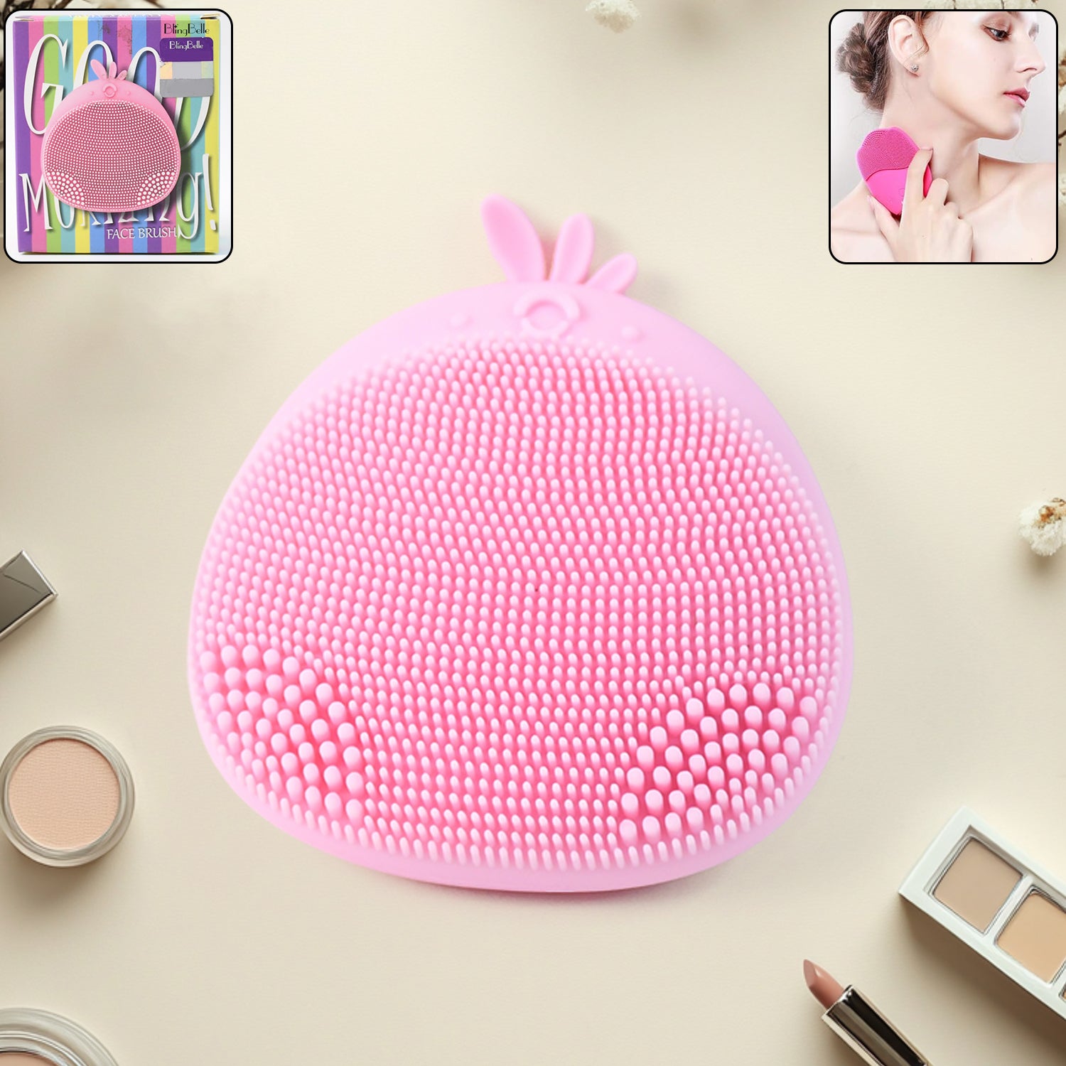 01_ab7ba023-cf80-41f1-9cfb-e5b0ac744691 Silicone Face Cleansing Brush (1 Pc) - Image 1