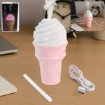 Ice Cream Cone Shape Air Freshener Humidifier (1Pc / Pink)