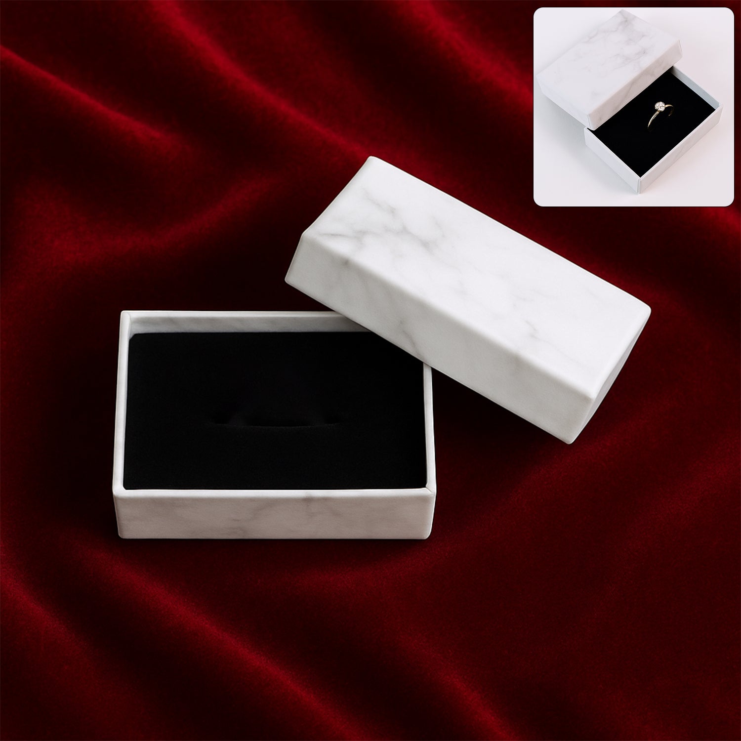 01_b5744d0a-1d94-44ef-8a68-03bd4ccbb1b6 Marble Finish Empty Gift Box 8x5 cm (1 Pc) - Image 1