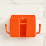 1 Pc Orange Wallmount Mobile Stand With Hook for and stuffs purposes.