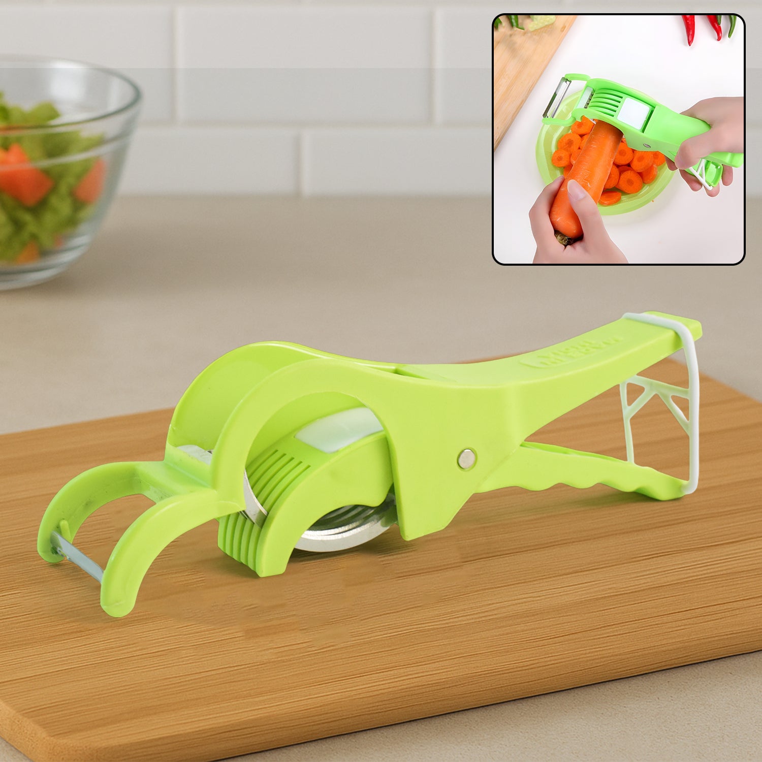 01_ba730aa6-99f6-48b5-9d0b-fa86e1624817 2-in-1 Vegetable Peeler and Slicer Tool - Image 1