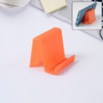 Durable Plastic Mobile Phone Stand with Angled Support (1 Pc / Mix Color)