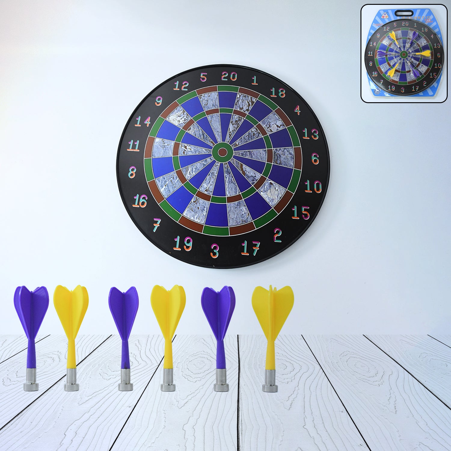 01_be50ad87-b57a-4d30-84dd-fa2252be8f4b Magnetic Dart Board Game Set with 6 Soft-Tip Darts - Image 1