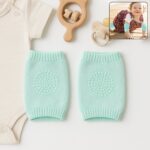 Mint Green Toddler Wool Knit Leg Warmer (Knee Guard)