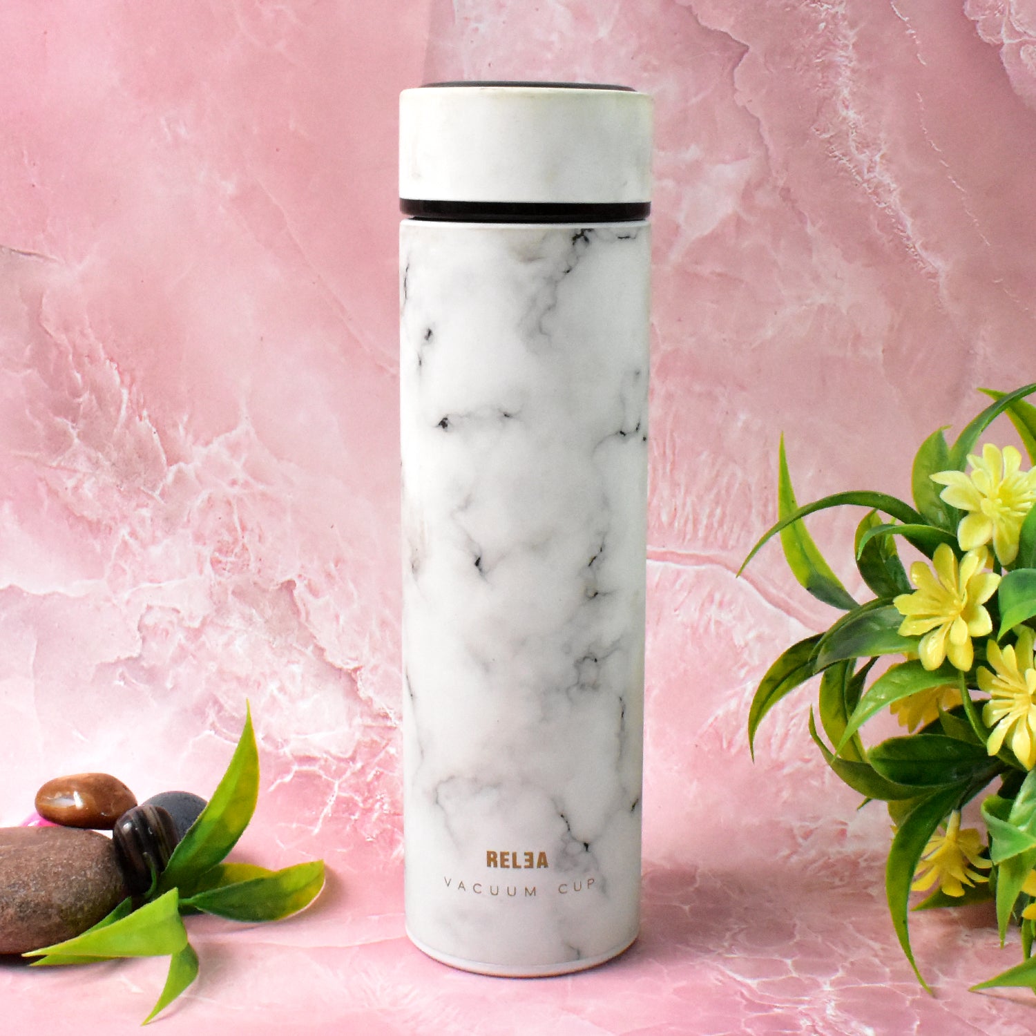 01_c4d5a0e3-8756-4746-b71f-03996ea2012e Stainless Steel Temperature Insulated Water Bottle With Marble Pattern (500ml Approx) - Image 1