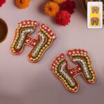 Decorative Laxmi Charan Paduka Sticker Set (Pack of 2 Pc) - Image 6