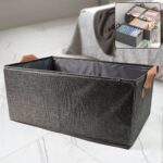 Foldable Cloth Storage Organizer Bag With Handles (46x27Cm1Pc)