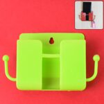 1 Pc Neon Green Wallmount Mobile Stand With Hook