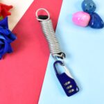 Anti-theft Dial Lock, Padlock, 3-Digit, Built-In Wire (1 Pc) - Image 3