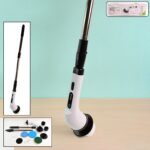 7-in-1 Electric Spin Scrubber Cleaning Brush with Extension Handle (1 Set)