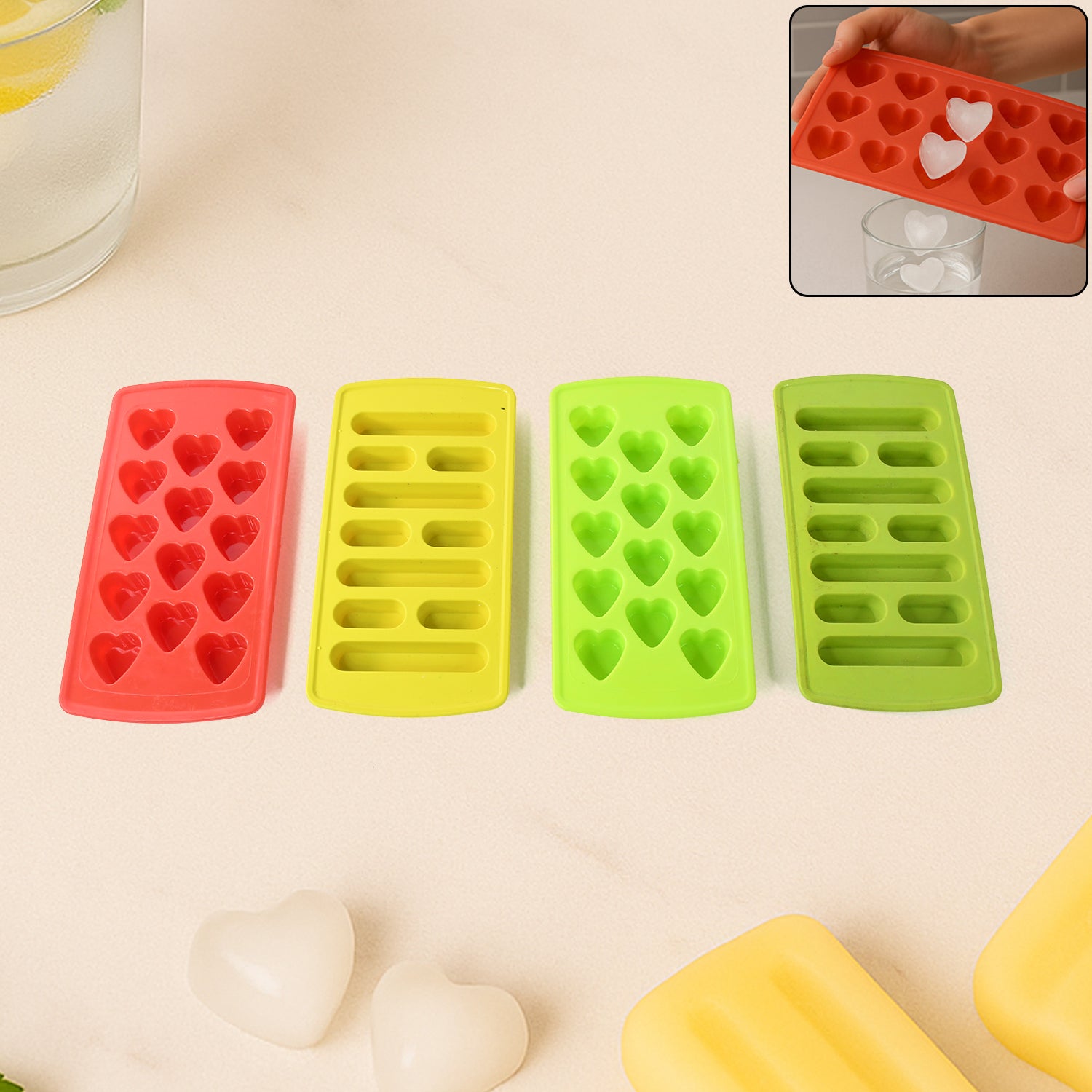 01_eb084a08-3b5c-4844-a8ef-c4ef0eb5ef00 Plastic Ice Cube Tray Set (4 Pc) - Image 1