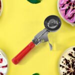 Apex Ice Cream Scoop – 70 ML Stainless Steel Head with Ergonomic Handle (1 Pc)