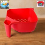 Apex Multi-Functional Plastic Strainer Bowl with Ergonomic Handle (1 Pc)