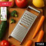 Apex Stainless Steel Grater & Slicer (3 in 1) - Image 2