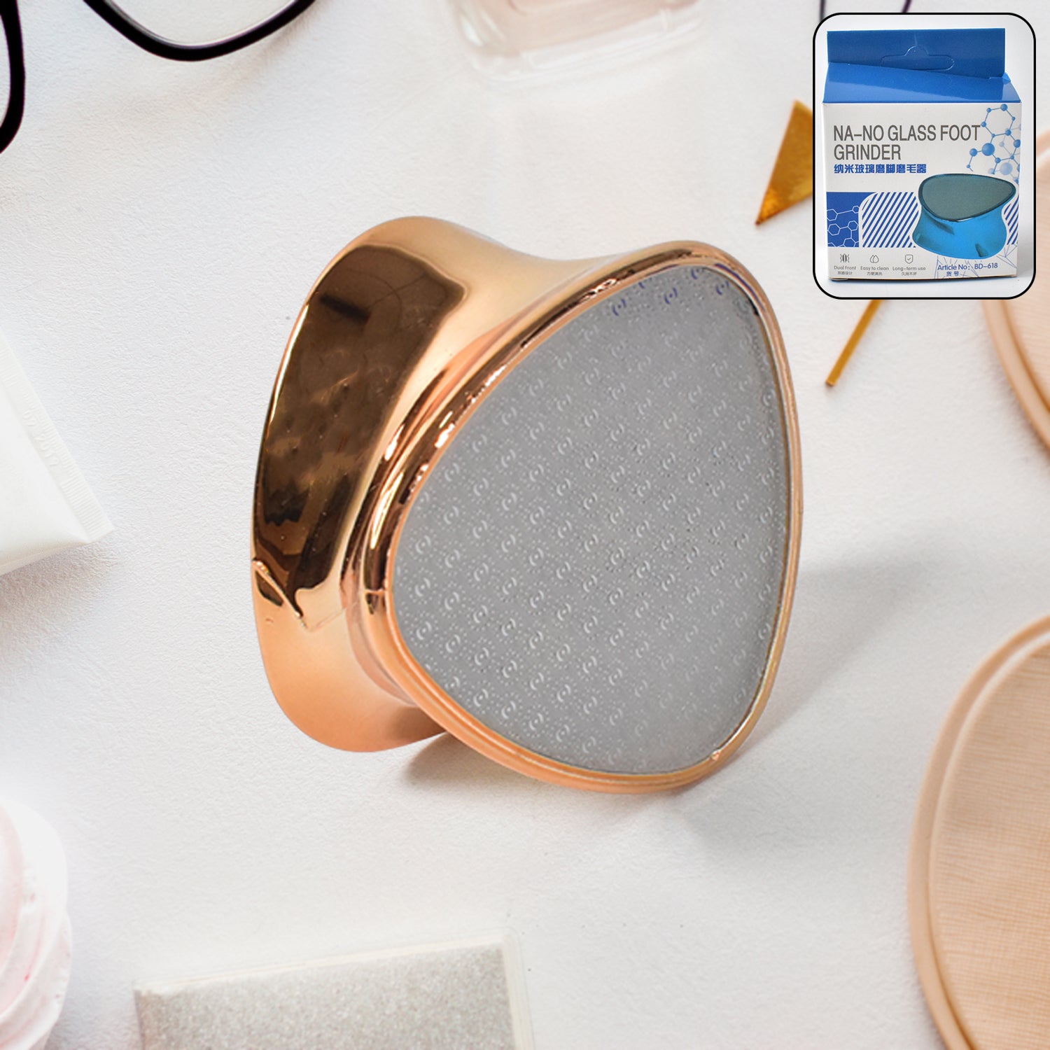 01_fdc485e6-17ec-410a-8793-56a81411e443 Double side Hair Eraser / Foot Grinder (1 Pc), Hair accessories - Image 1