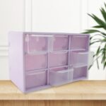 Plastic Compact Drawer Organizer for Jewellery (9 Compartment) - Image 3