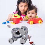 Pull Along Toddler Toy, Pull Along Toy with Attractive Design (Elephant) - Image 4