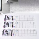 Aluminium Kitchen Wall Sheet Aluminium Without Adhesive (3 Pc / 50x90 Cm)